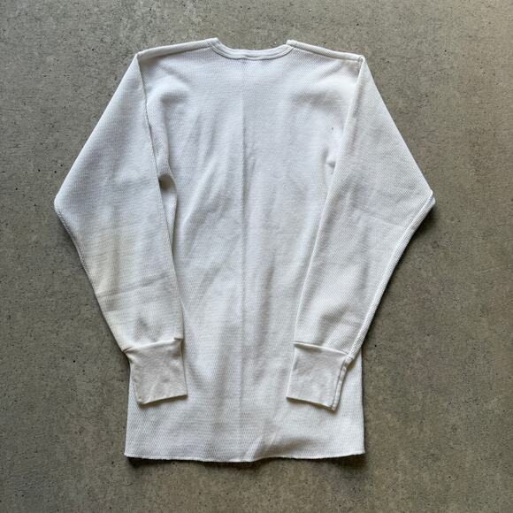 Men's Vintage 90's Forester White Thermal Long John's Waffle Knit Shirt Sz Large - Picture 3 of 7